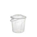 ERKOÇ Şeffaf Kapaklı Su Kovası 5 lt E-319