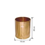 Otel Oda Tipi Pirinç Çöp Kovası 5 lt (1439)